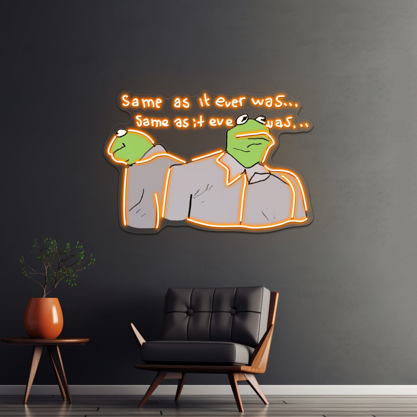 Kermie Letting The Days Go By Artwork Neon Signs For Sale