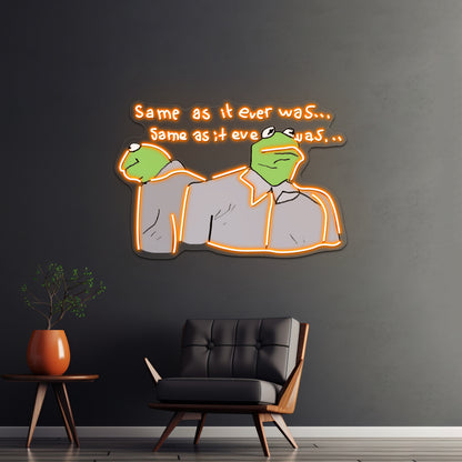 Kermie Letting The Days Go By Artwork Neon Signs For Sale