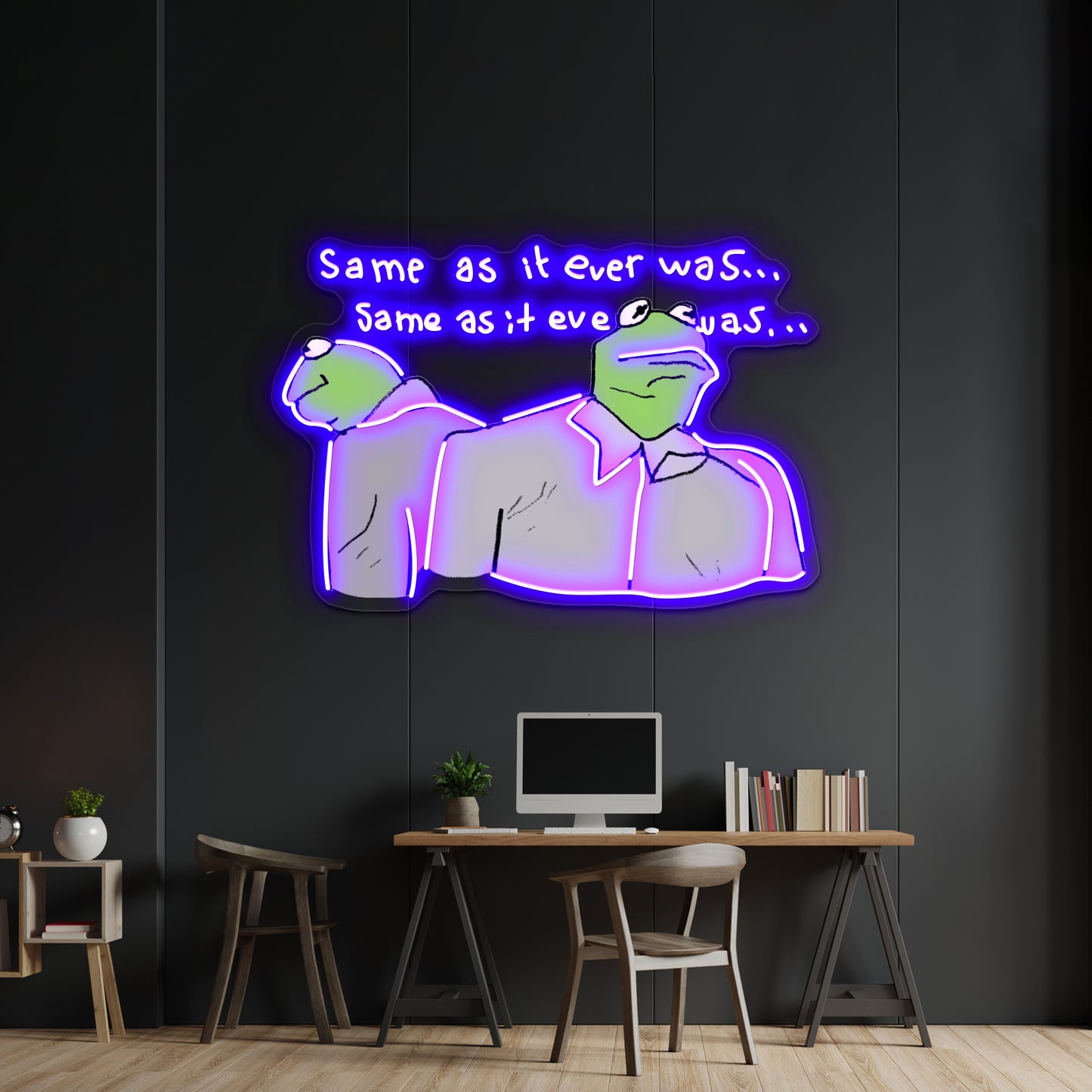 Kermie Letting The Days Go By Artwork Neon Signs For Sale