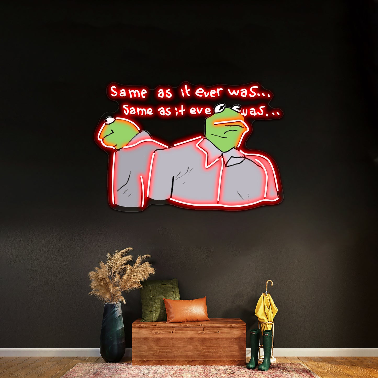 Kermie Letting The Days Go By Artwork Neon Signs For Sale