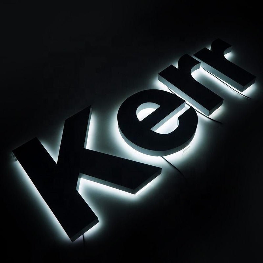 Kerr 3D Backlit Letters Business Metal Led Sign - Shineneon