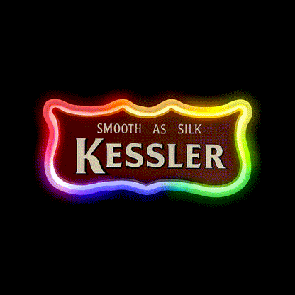 Kessler Sign Whiskey Drink Bar Led Neon Sign Rgb Color - LED neon sign close-up detail