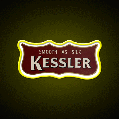 Kessler Sign Whiskey Drink Bar Led Neon Sign Rgb Color - Custom LED neon sign front view