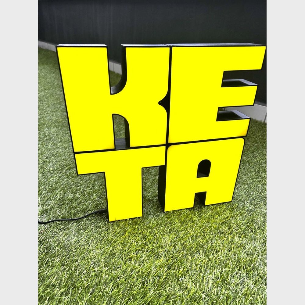 Keta 3D Frontlit And Backlit Channel Letter Led Light Sign - Shineneon