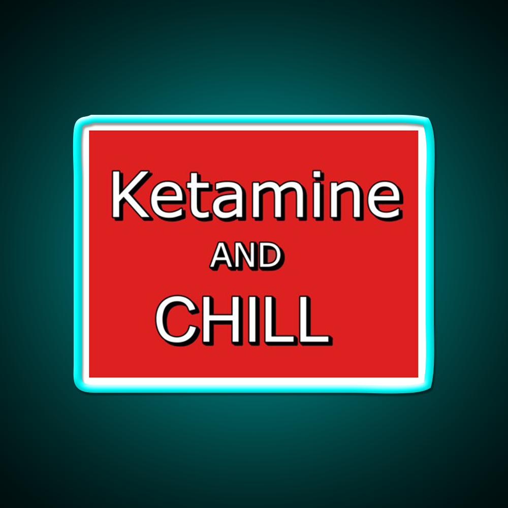 Ketamine And Chill Hemp Inspired Green Leaf Led Neon Sign Rgb Color