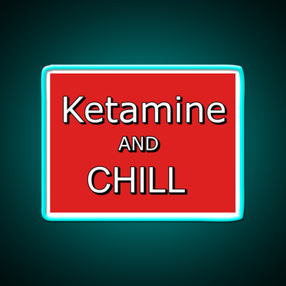 Ketamine And Chill Hemp Inspired Green Leaf Led Neon Sign Rgb Color