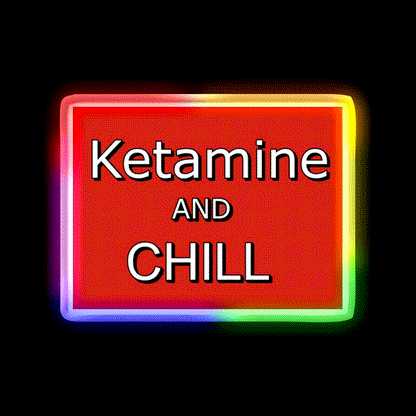 Ketamine And Chill Hemp Inspired Green Leaf Led Neon Sign Rgb Color - LED neon sign close-up detail