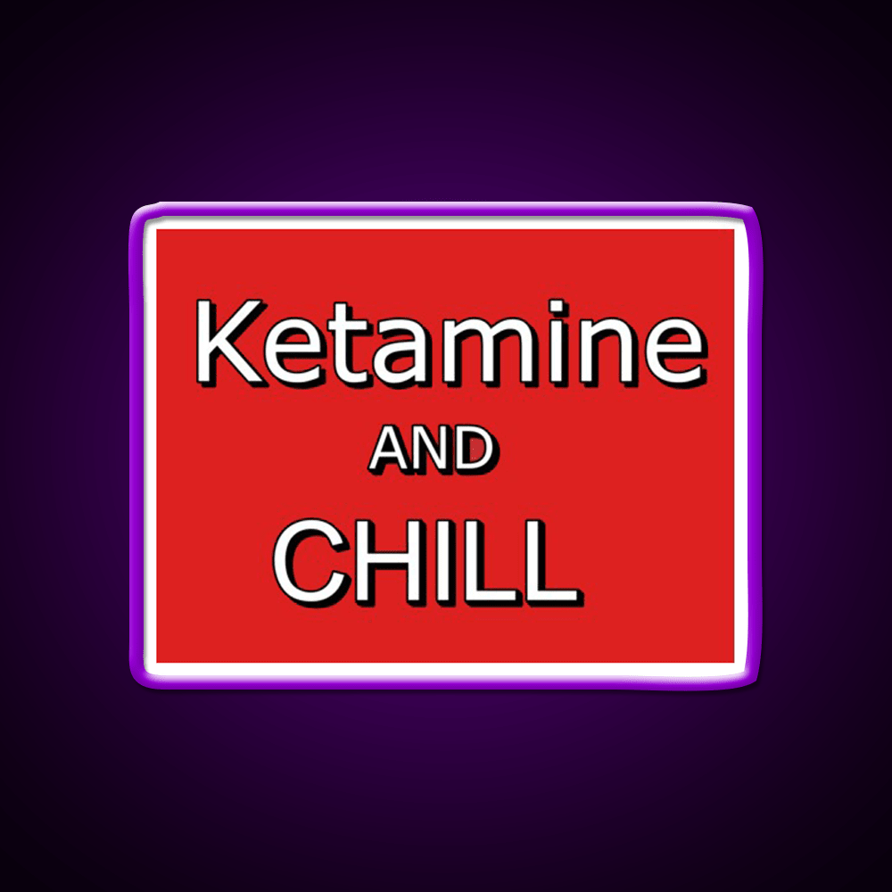 Ketamine And Chill Hemp Inspired Green Leaf Led Neon Sign Rgb Color - Shineneon