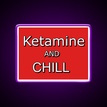 Ketamine And Chill Hemp Inspired Green Leaf Led Neon Sign Rgb Color - Shineneon