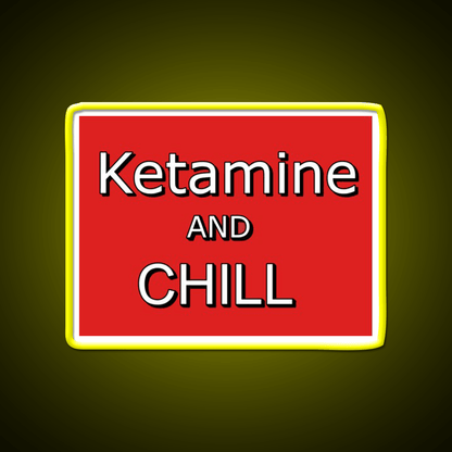 Ketamine And Chill Hemp Inspired Green Leaf Led Neon Sign Rgb Color - Shineneon