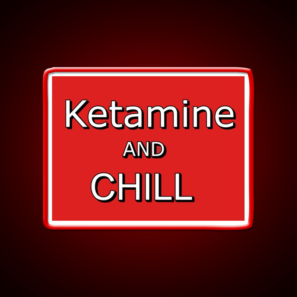 Ketamine And Chill Hemp Inspired Green Leaf Led Neon Sign Rgb Color - Shineneon