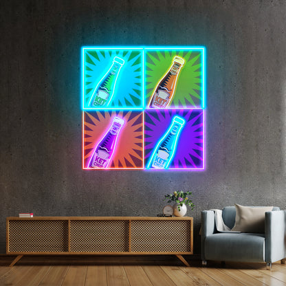 Ketchup Custom Led Signs Artwork For Sale - Size and dimension reference