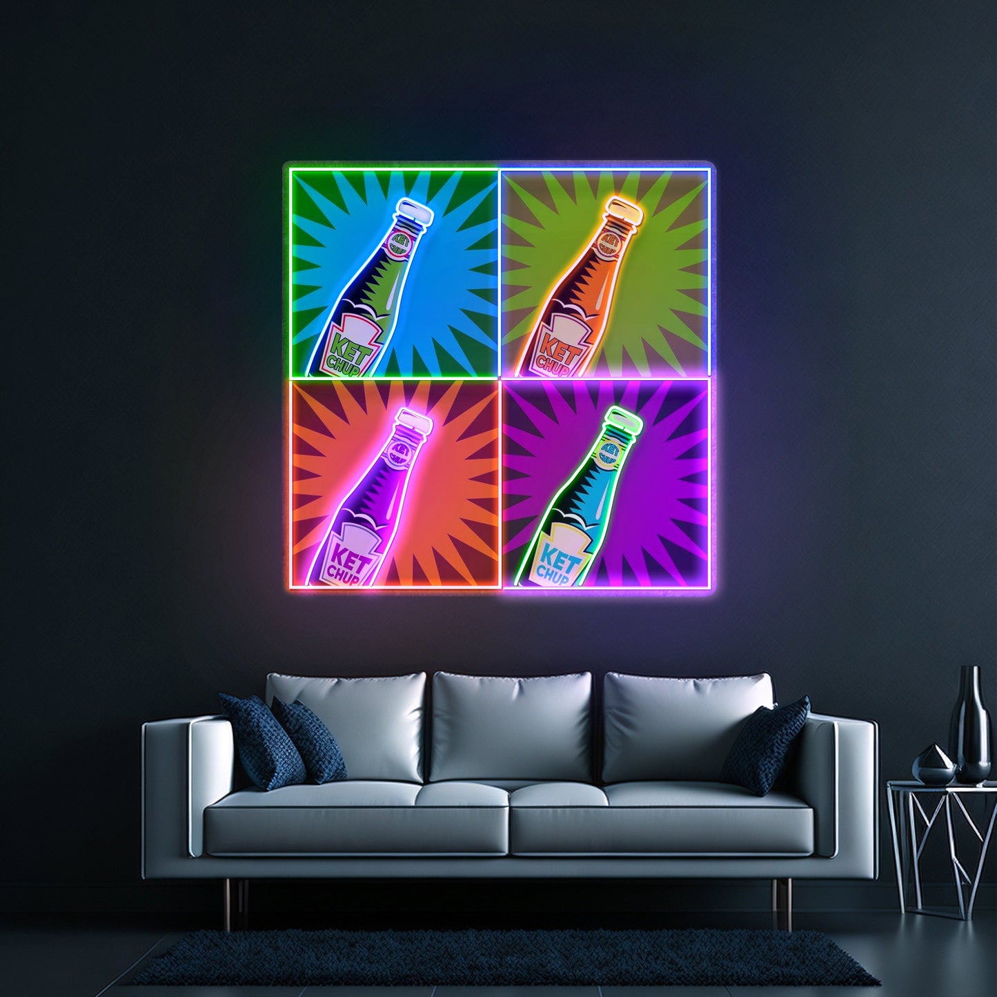 Ketchup Custom Led Signs Artwork For Sale