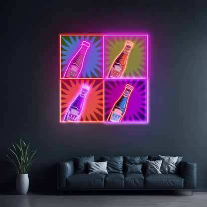 Ketchup Custom Led Signs Artwork For Sale - Custom LED neon sign front view
