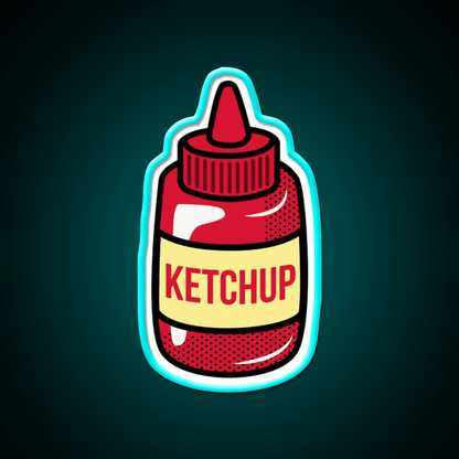 Ketchup Fast Food Led Neon Sign For Burger Place Rgb Color - Shineneon