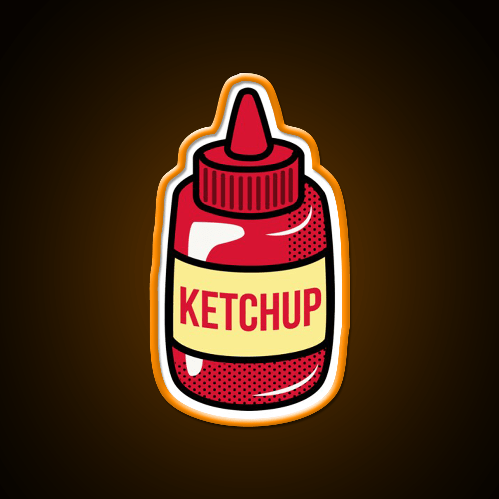 Ketchup Fast Food Led Neon Sign For Burger Place Rgb Color - Shineneon