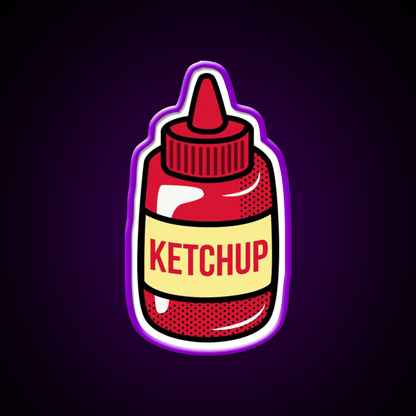 Ketchup Fast Food Led Neon Sign For Burger Place Rgb Color - Shineneon