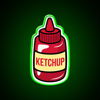 Ketchup Fast Food Led Neon Sign For Burger Place Rgb Color - Shineneon