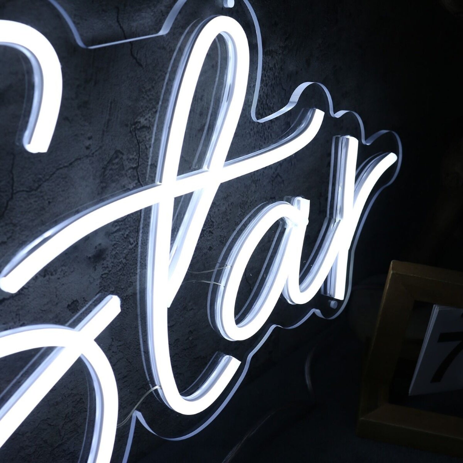 Kev Star White Led Neon Sign - Shineneon