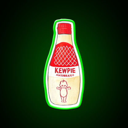 Kewpie Mayonnaise Watercolor Snack Food Led Neon Sign Rgb Color - Shineneon