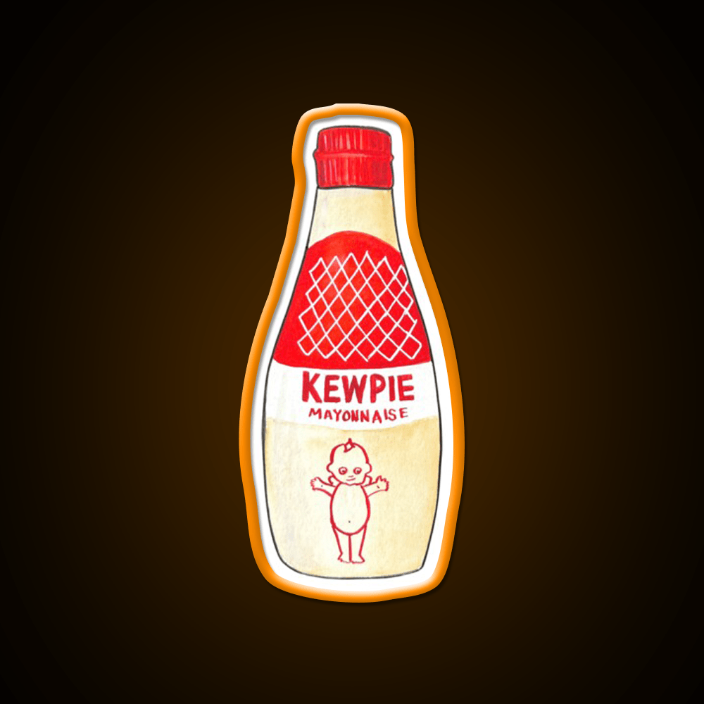 Kewpie Mayonnaise Watercolor Snack Food Led Neon Sign Rgb Color - Shineneon