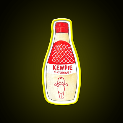 Kewpie Mayonnaise Watercolor Snack Food Led Neon Sign Rgb Color - Shineneon