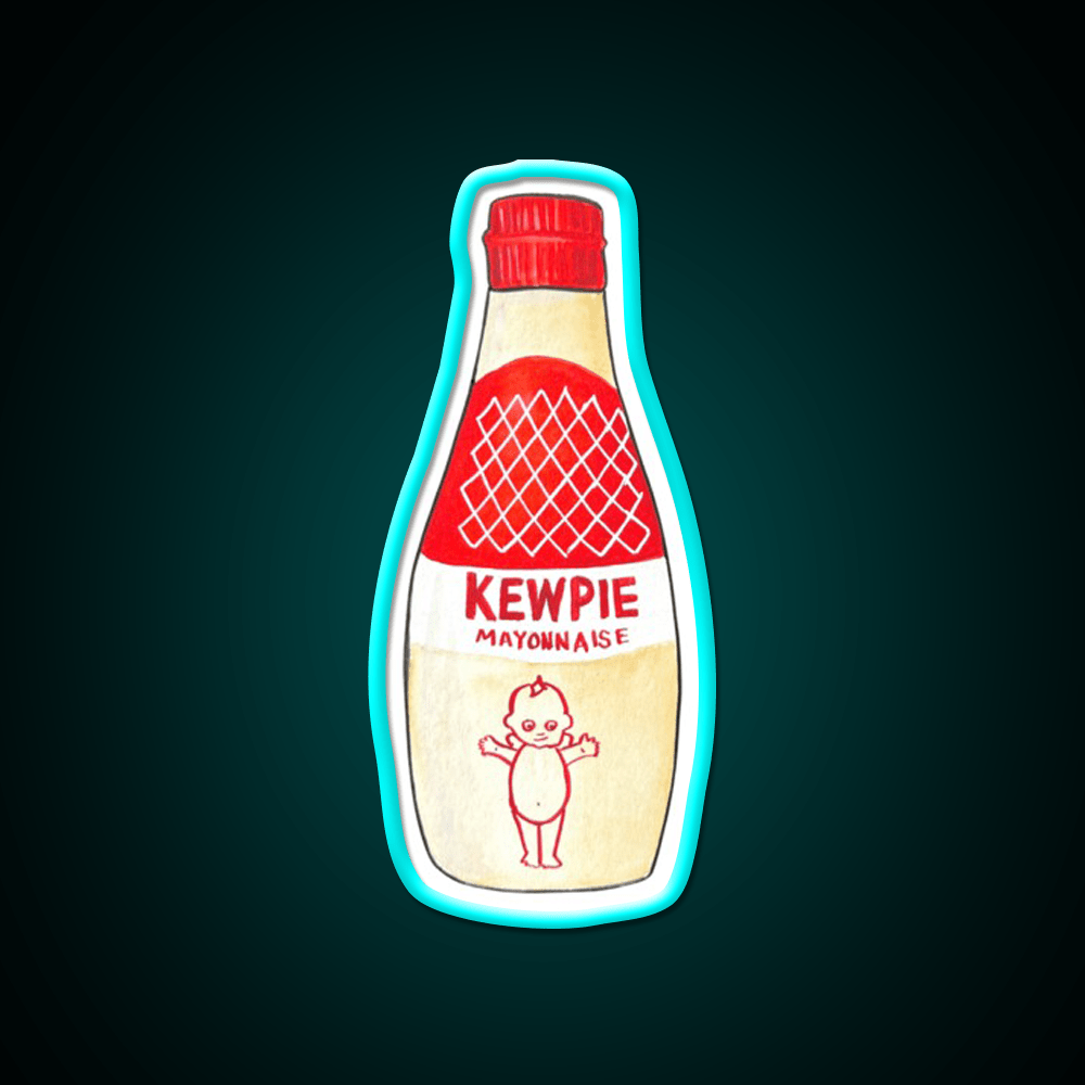 Kewpie Mayonnaise Watercolor Snack Food Led Neon Sign Rgb Color - Shineneon