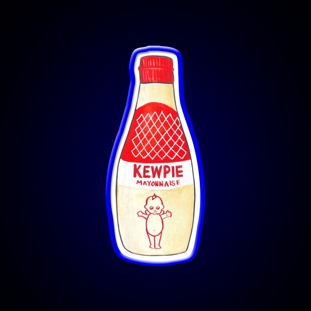 Kewpie Mayonnaise Watercolor Snack Food Led Neon Sign Rgb Color - Shineneon