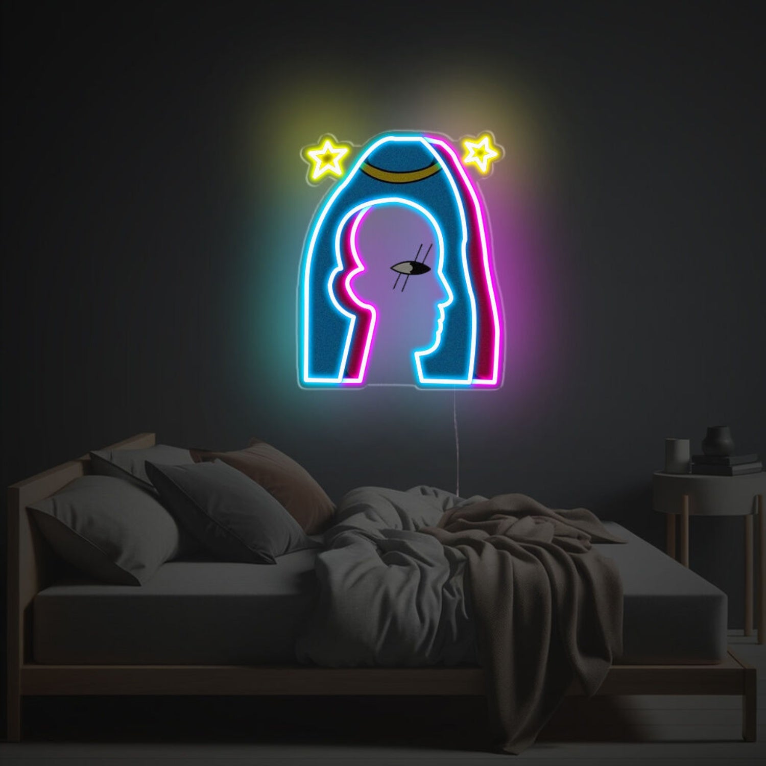 Keyhole With Man Shaped Led Neon Acrylic Artwork | Shineneon