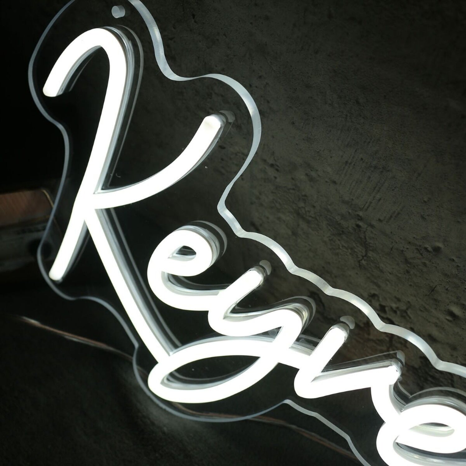Keyve On The Cut White Led Neon Sign | Shineneon