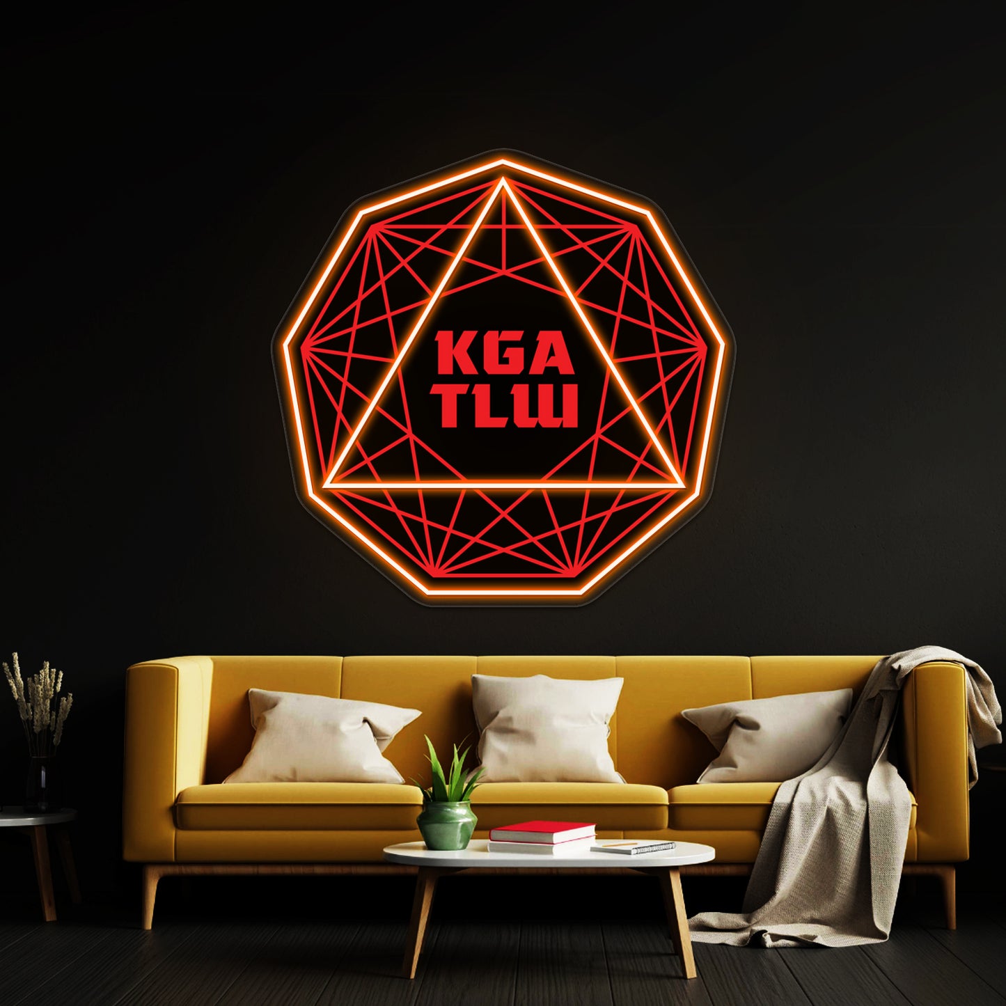 Kgatlw Nonagon Wall Artwork Neon Signs