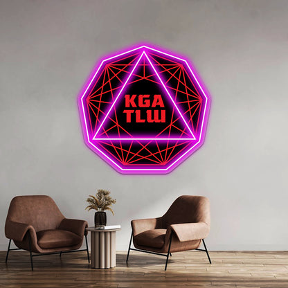 Kgatlw Nonagon Wall Artwork Neon Signs