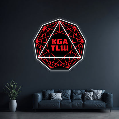 Kgatlw Nonagon Wall Artwork Neon Signs