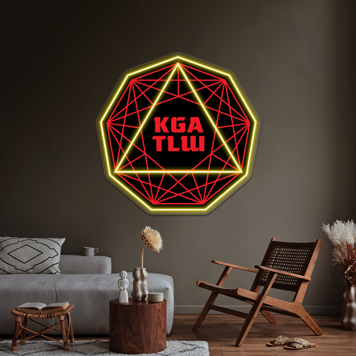 Kgatlw Nonagon Wall Artwork Neon Signs