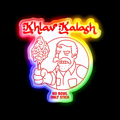 Khlav Kalash Fast Food Led Neon Sign For Burger Place Rgb Color - LED neon sign close-up detail