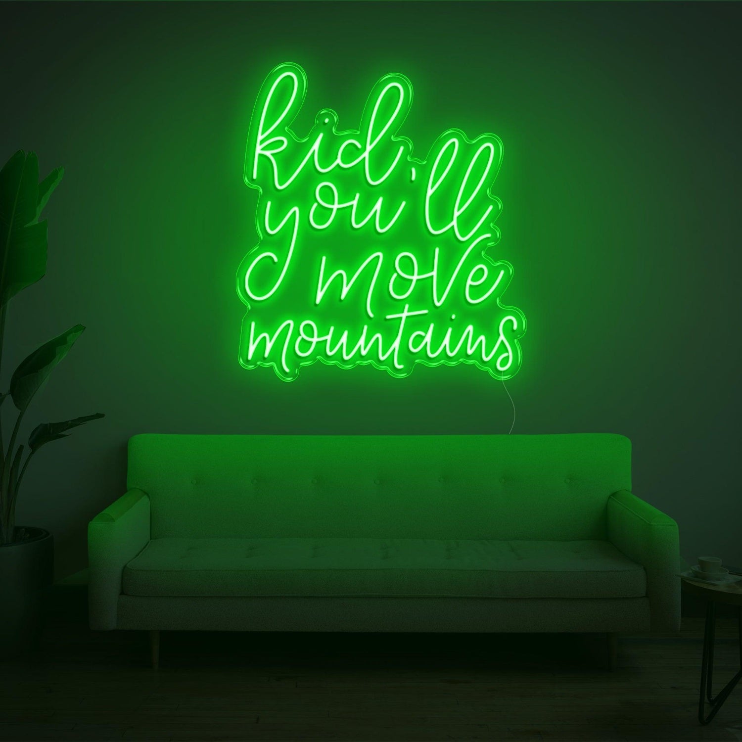 Kid Youll Move Mountains Purple Inspirational Led Neon Sign For Indoor Home Decor | Shineneon