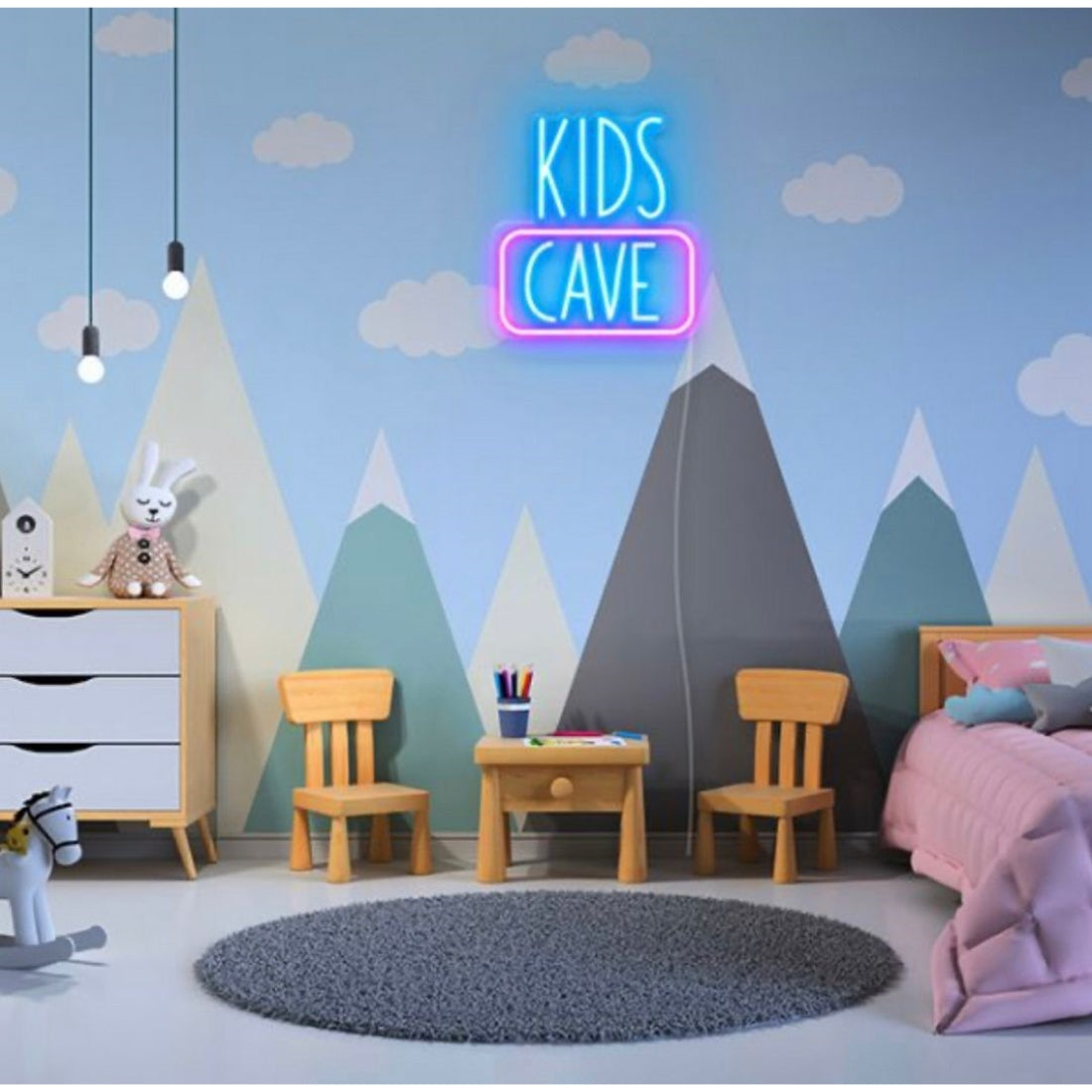 Kids Cave Led Sign Business Neon Sign