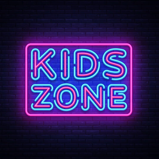 Kids Zone Led Sign Business Neon Sign