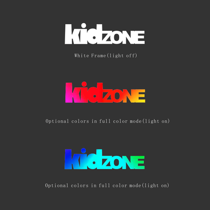 Kidzone Full Color Frontlit Channel Letters Led Light Sign - Shineneon