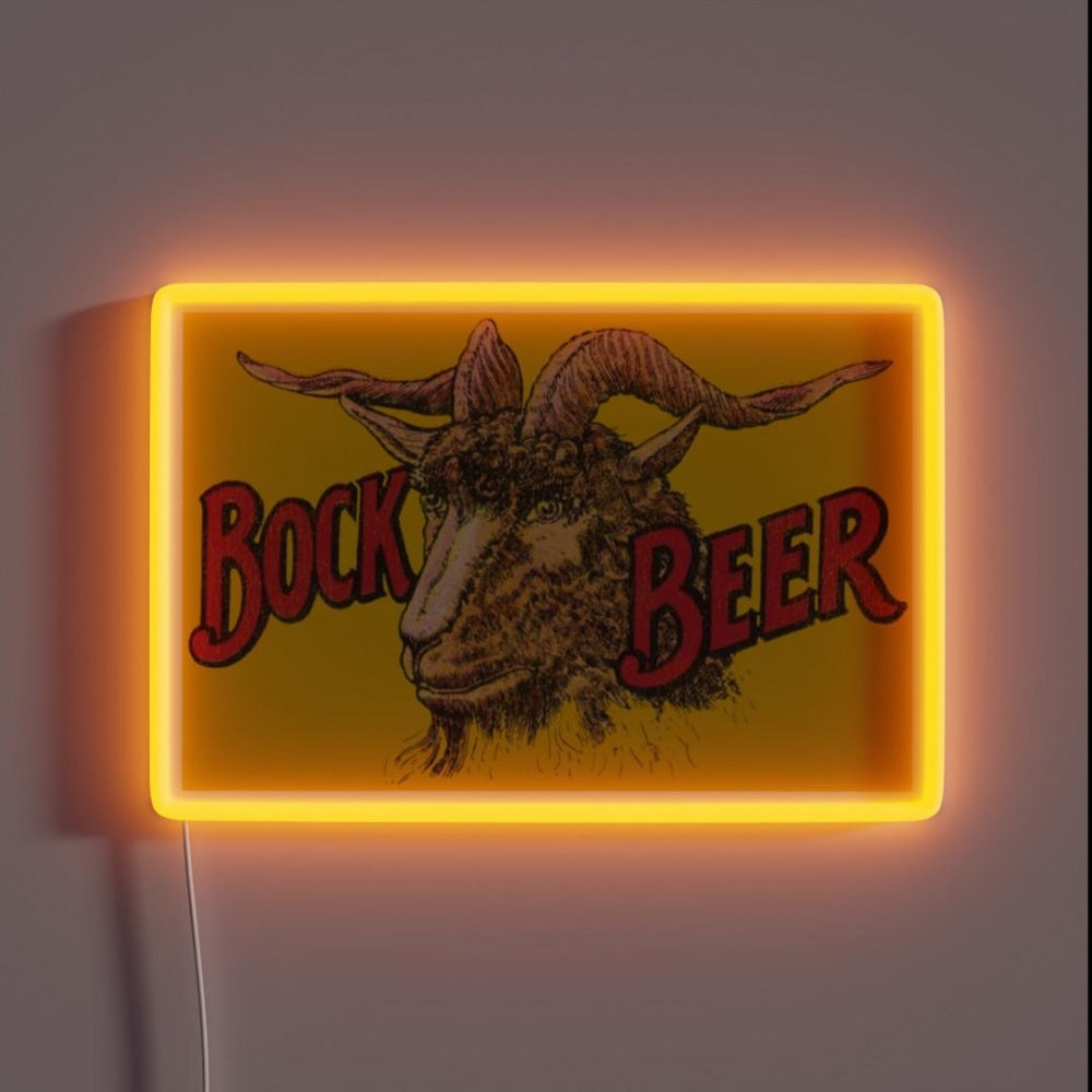 Kiewel Bock Beer Retro Defunct Breweriana Rgb Led Neon Sign