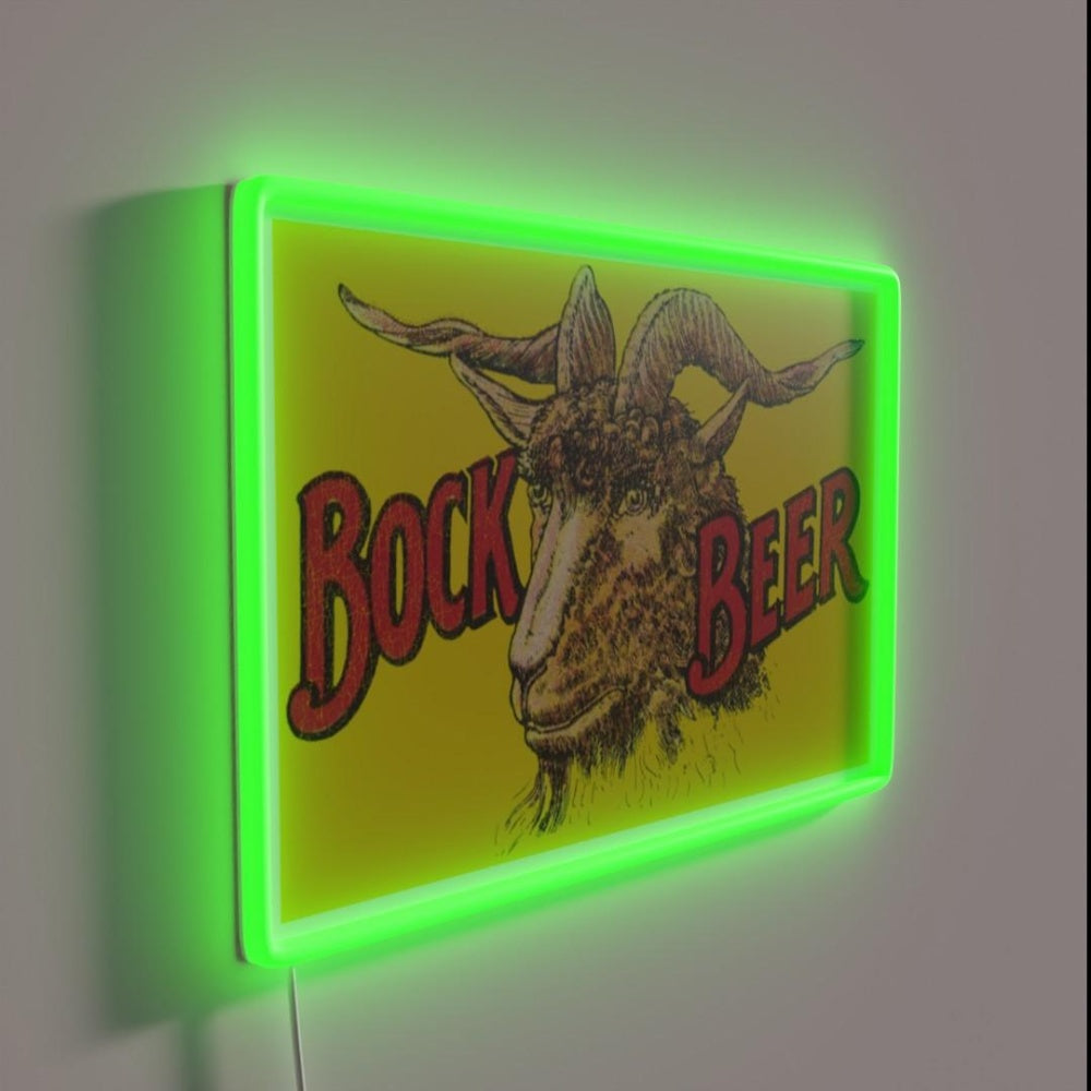Kiewel Bock Beer Retro Defunct Breweriana Rgb Led Neon Sign