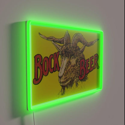 Kiewel Bock Beer Retro Defunct Breweriana Rgb Led Neon Sign