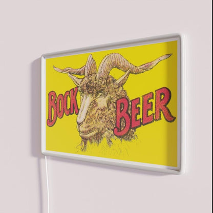 Kiewel Bock Beer Retro Defunct Breweriana Rgb Led Neon Sign