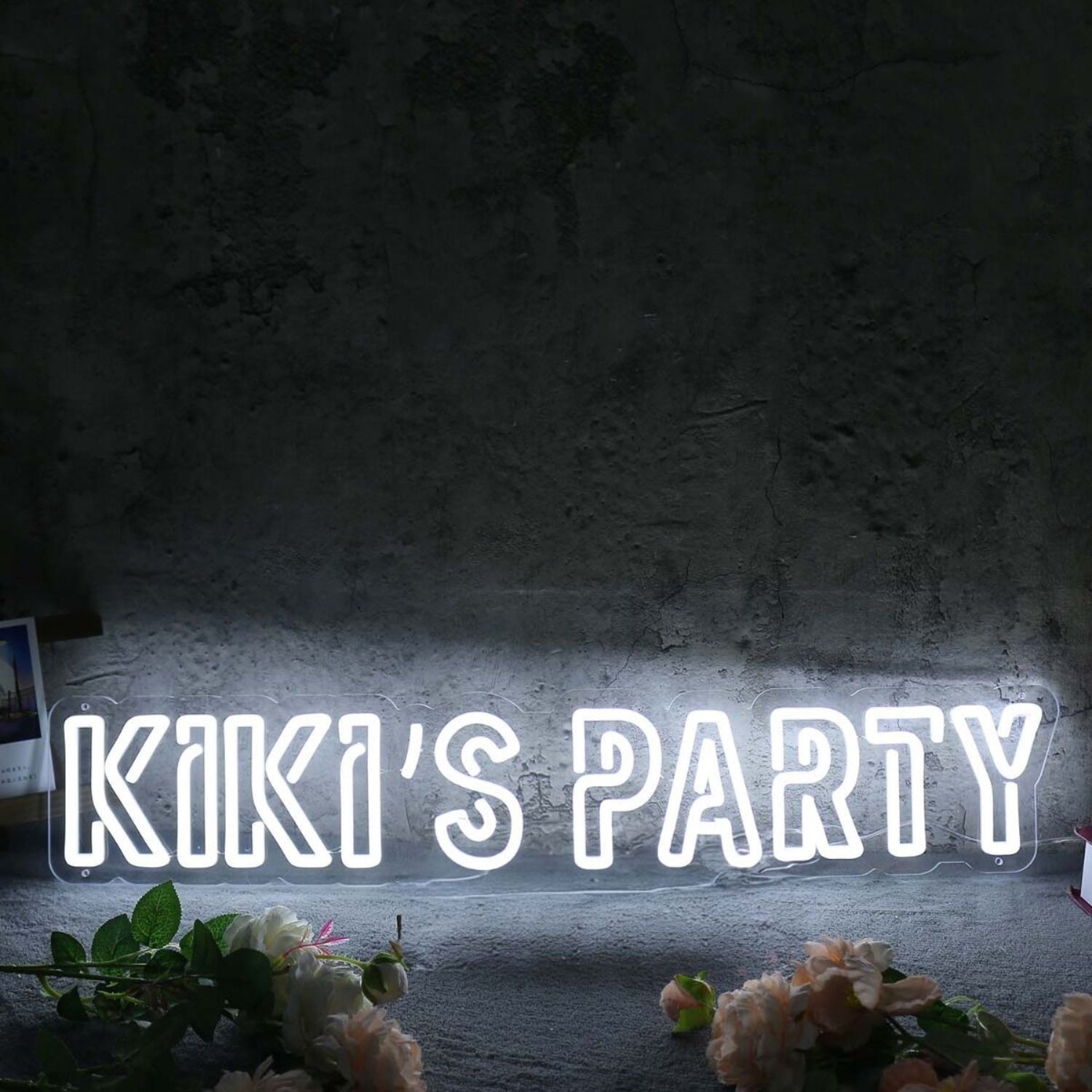 Kikis Party White Led Neon Sign - Shineneon
