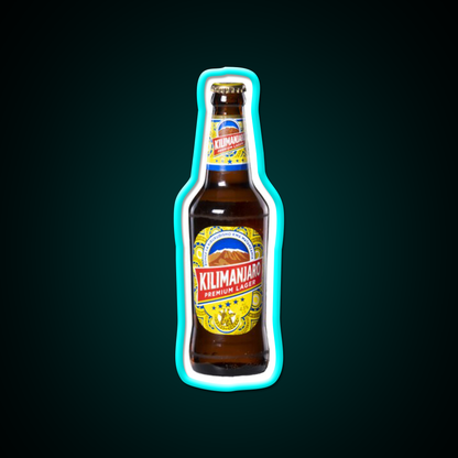 Kilimanjaro Beer Bar Decor Led Neon Sign Wall Art Rgb Color - Size and dimension reference