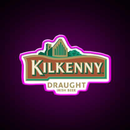 Kilkenny Draught Beer Essential Beer Bar Decor Led Neon Sign Rgb Color - Neon sign mounted on wall in room