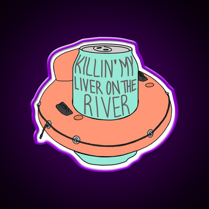 Killin My Liver On The River Beer Bar Decor Led Neon Sign Rgb Color - LED neon sign view 9