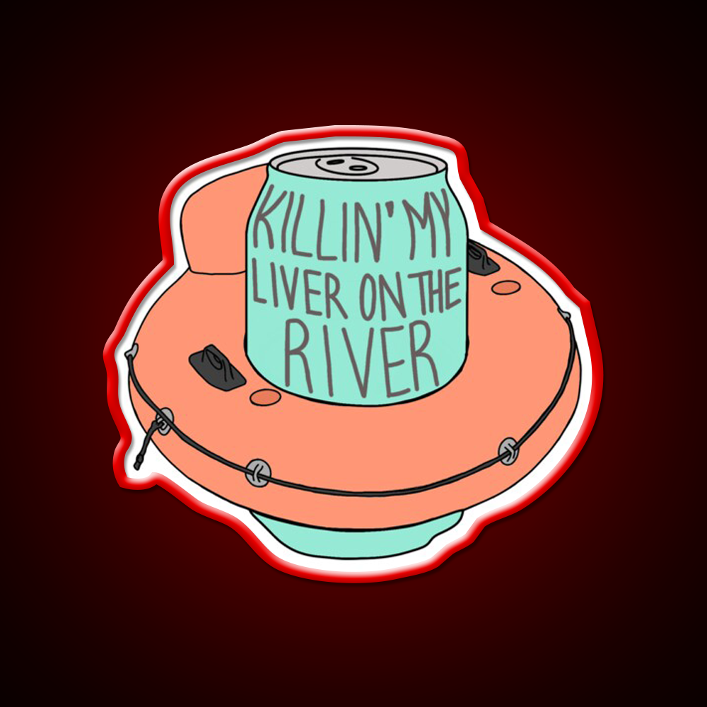 Killin My Liver On The River Beer Bar Decor Led Neon Sign Rgb Color - LED neon sign view 10