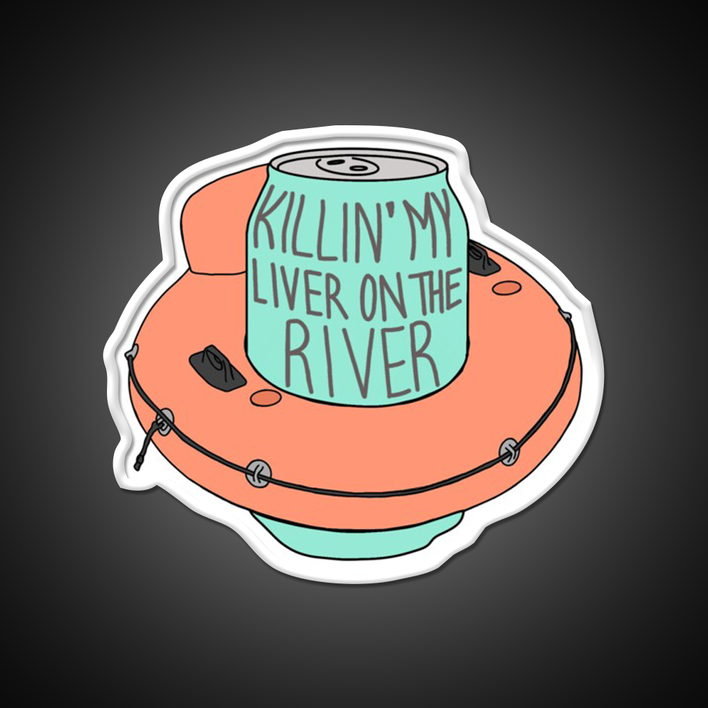 Killin My Liver On The River Beer Bar Decor Led Neon Sign Rgb Color - LED neon sign view 11