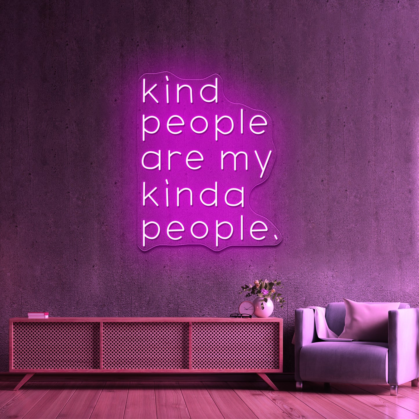 Kind People Are My Kinda People Artwork Neon Signs For Sale